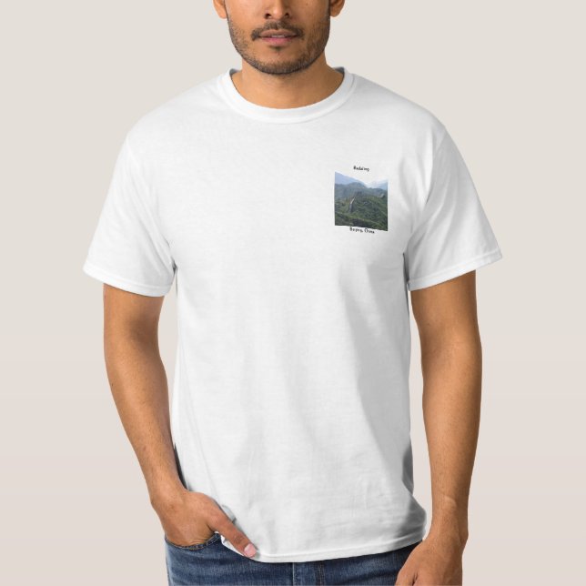 Camiseta Caminé la Gran Muralla - para hombre (Anverso)