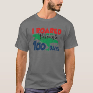 Camiseta Caminé Por 100 Días De Rex, Divertido De Vuelta A