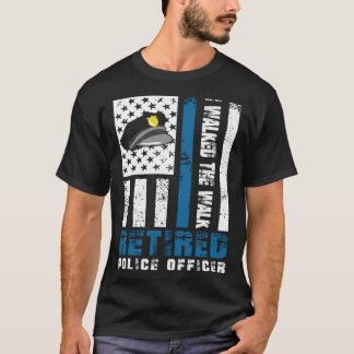 Camiseta Caminé por el oficial de policía retirado