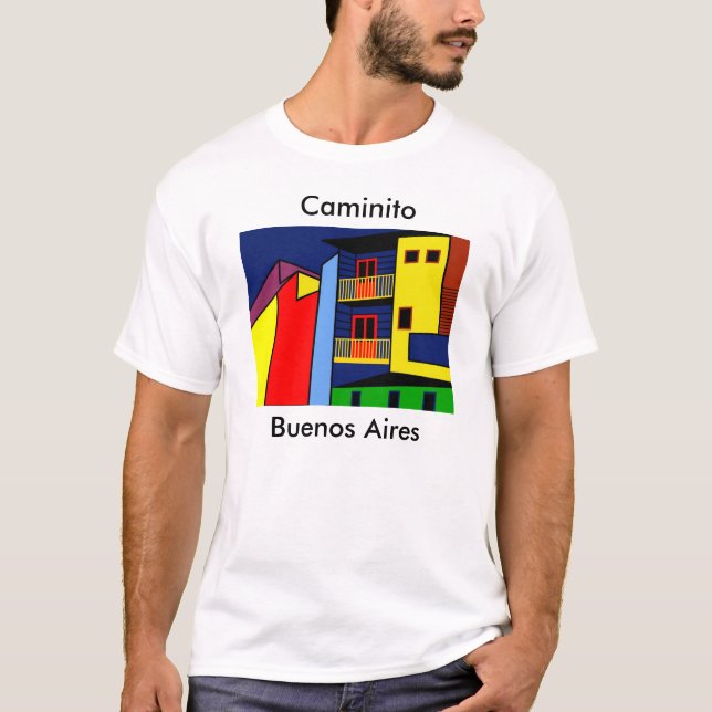 Camiseta Caminito en Boca, barrio de Buenos Aires (Anverso)