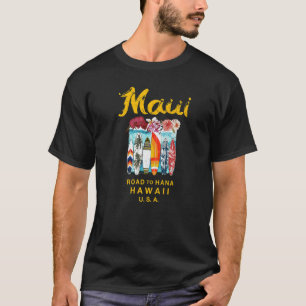 Camiseta Camino a Hana Surfing Hawaiano
