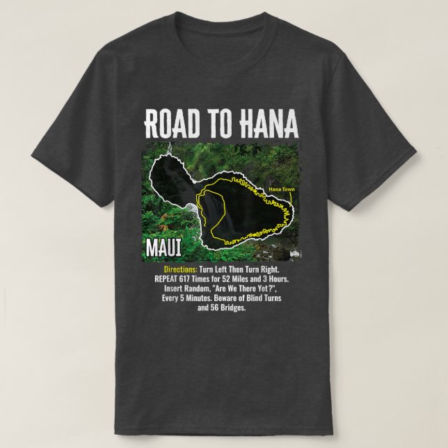 Camiseta Camino A La Playa De Hawái Para El Surf De La Isla (Diseño del anverso)