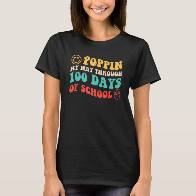 Camiseta Camino A Lo Largo De 100 Días De Sonrisa Escolar R (Anverso)