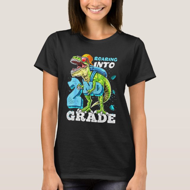 Camiseta Camino a los niños de 2º grado T Rex (Anverso)