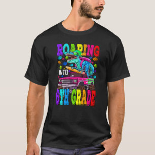 Camiseta Camino a los niños de 6° grado de monstruo de dino