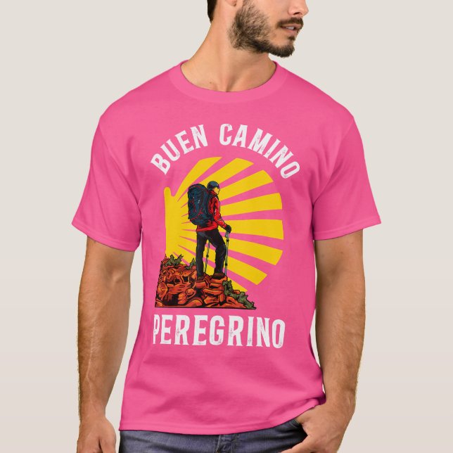 Camiseta Camino A Santiago De Compostela (Anverso)