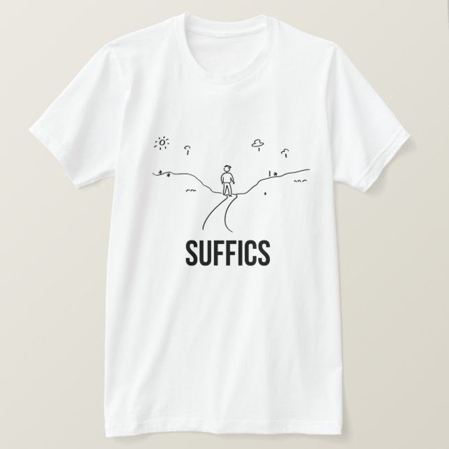 Camiseta Camino abajo | SUFICIENTES (Anverso del diseño)