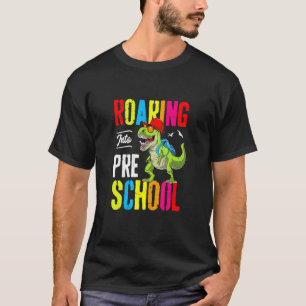 Camiseta Camino al profesor de dinosaurio preescolar preesc