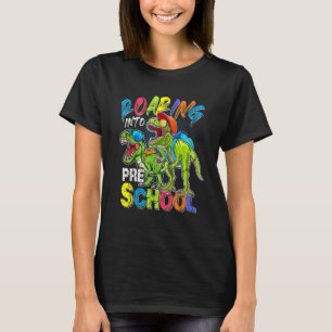 Camiseta Camino al profesor de dinosaurio preescolar preesc