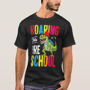 Camiseta Camino al profesor de dinosaurio preescolar preesc
