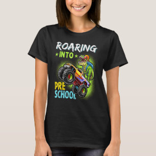 Camiseta Camino al profesor de dinosaurio preescolar preesc