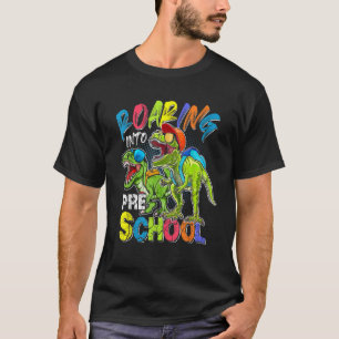 Camiseta Camino al profesor de dinosaurio preescolar preesc