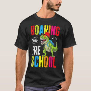 Camiseta Camino al profesor de dinosaurio preescolar preesc