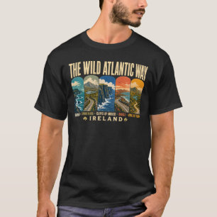Camiseta Camino Atlántico Salvaje Ilustración de monumentos