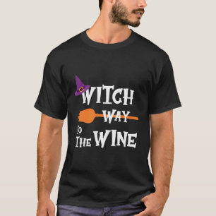 Camiseta Camino Bruto A La Cena Graciosa Del Vino De Hallow