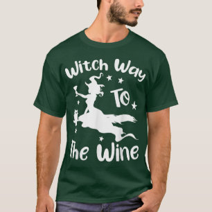 Camiseta Camino Bruto A La Vina Halloween Beber Gracioso T-