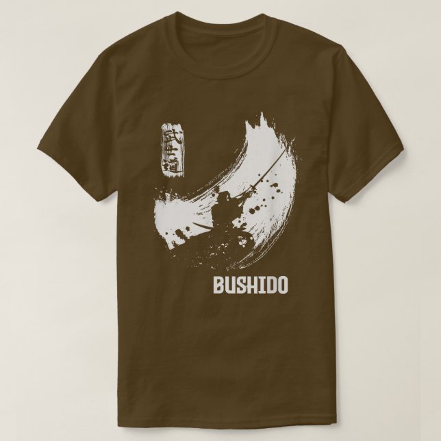 Camiseta Camino Bushido Samurai del guerrero (Diseño del anverso)