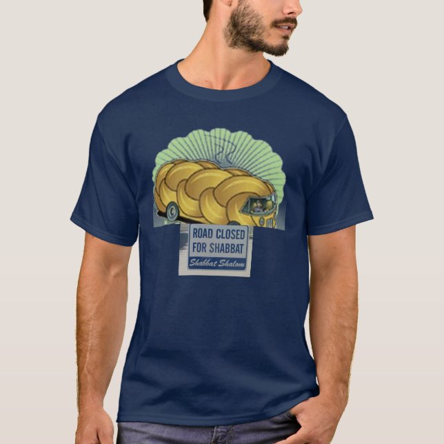 Camiseta Camino cerrado para Shabbat, autobús del jalá (Anverso)
