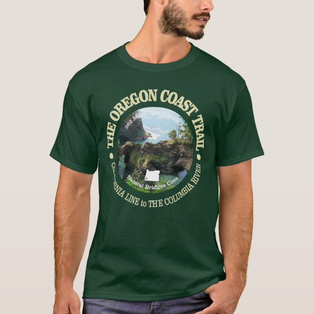 Camiseta Camino costero de Oregon (Anverso)