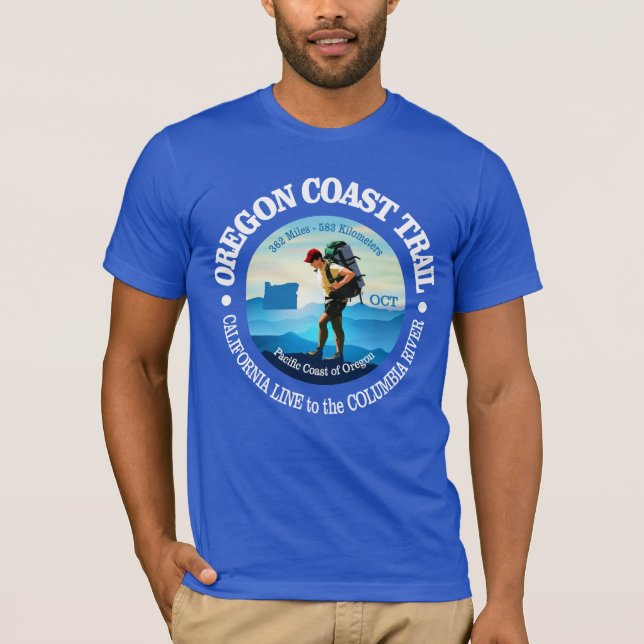 Camiseta Camino costero de Oregón (C) (Anverso)