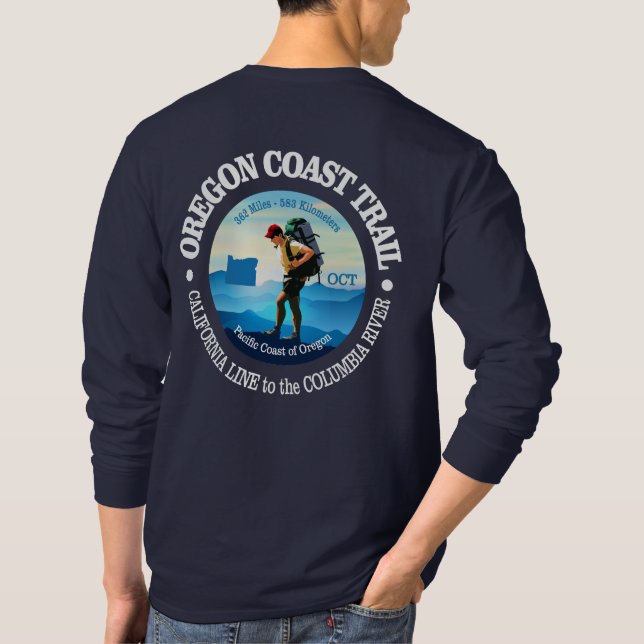 Camiseta Camino costero de Oregón (C) (Reverso)