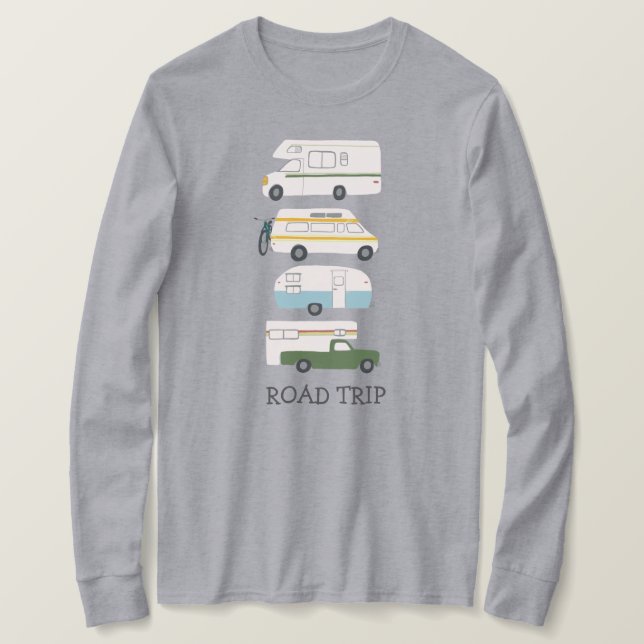 Camiseta CAMINO DE CAMINO Campervan vanlife RV Trailer PERS (Anverso del diseño)