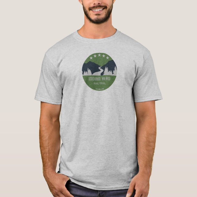 Camiseta Camino de carril de cabeza india (Anverso)