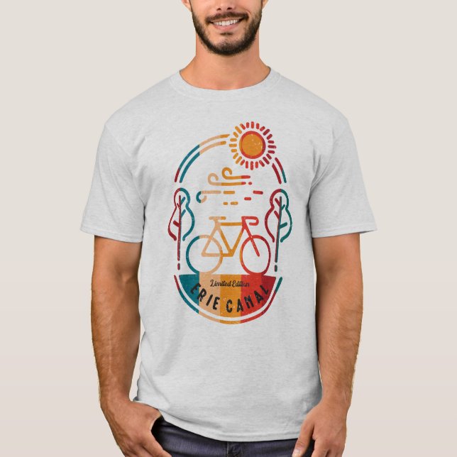 Camiseta Camino de ciclismo del canal Erie. (Anverso)