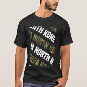 Camiseta Camino de Corea del Norte Camo Patrón Verde Camufl