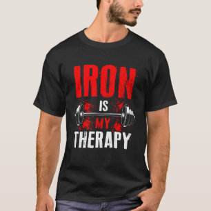 Camiseta Camino de Dumbbell Traning Iron Stemming Muscle Ed