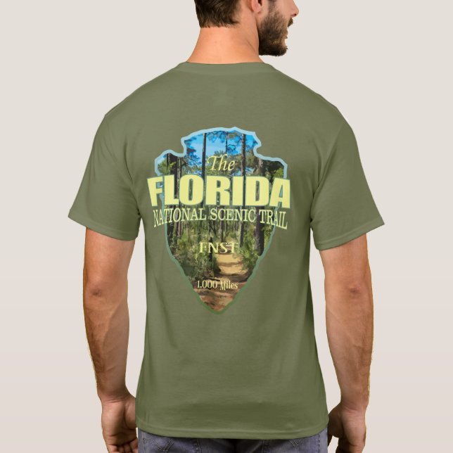 Camiseta Camino de Florida (punta de flecha) (Reverso)