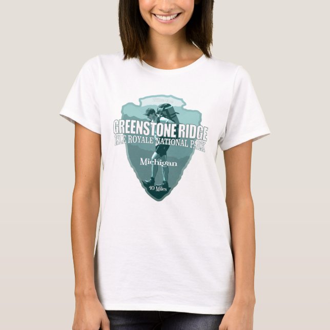Camiseta Camino de Greenstone Ridge (punta de flecha T) (Anverso)