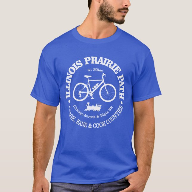 Camiseta Camino de Illinois Prairie (ciclismo) (Anverso)