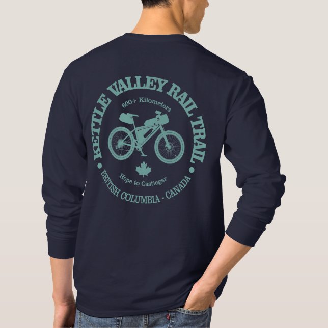 Camiseta Camino de Kettle Valley (ciclismo) (Reverso)