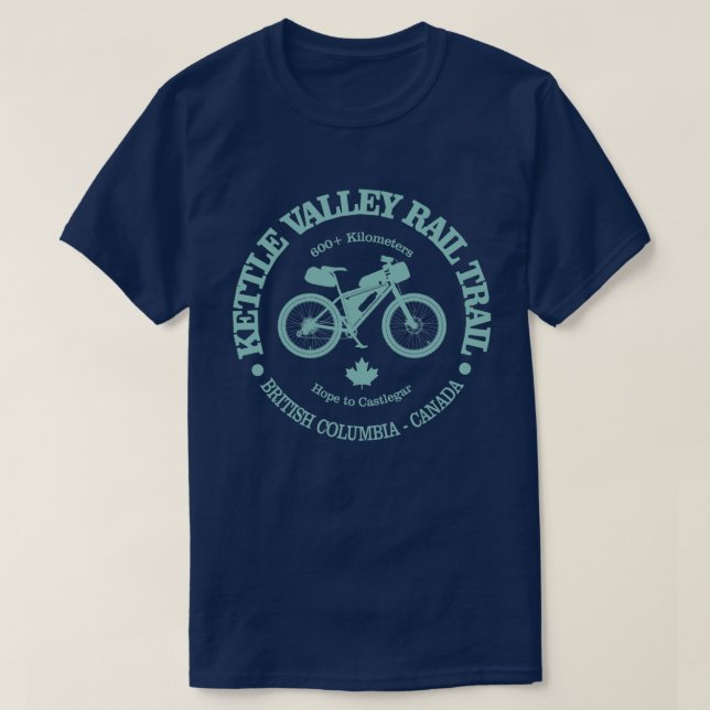 Camiseta Camino de Kettle Valley (ciclismo) (Diseño del anverso)
