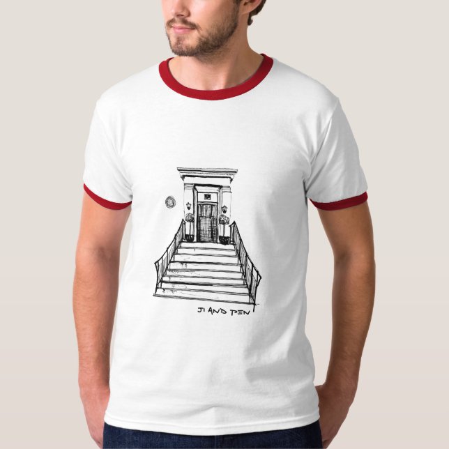 Camiseta Camino de la abadía por Ji (Anverso)