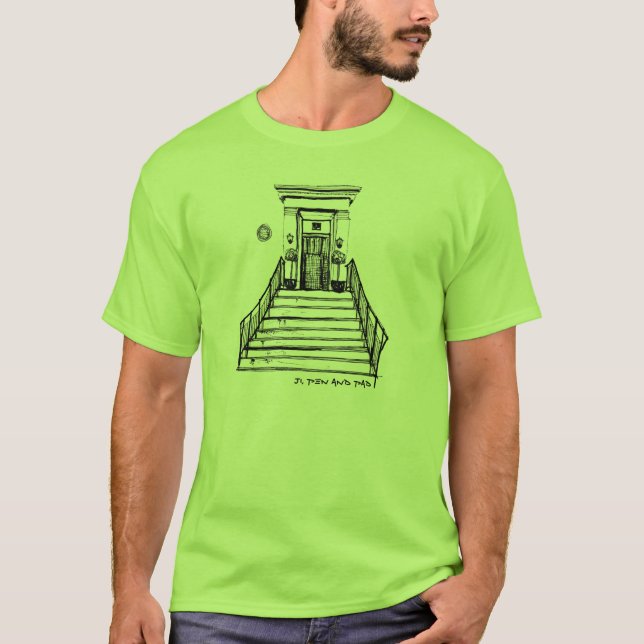 Camiseta Camino de la abadía por Ji (Anverso)
