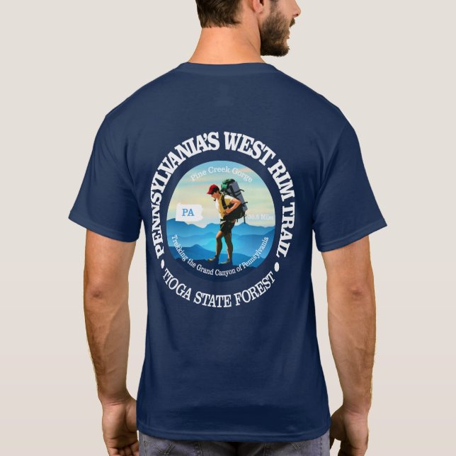 Camiseta Camino de la cuenca occidental de Pensilvania (Reverso)