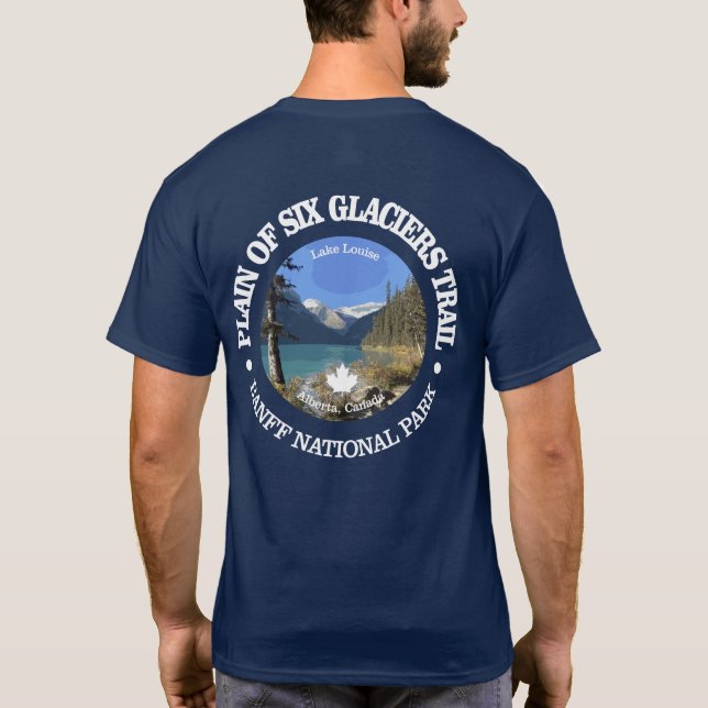 Camiseta Camino de la llanura de seis glaciares (ª) (Reverso)