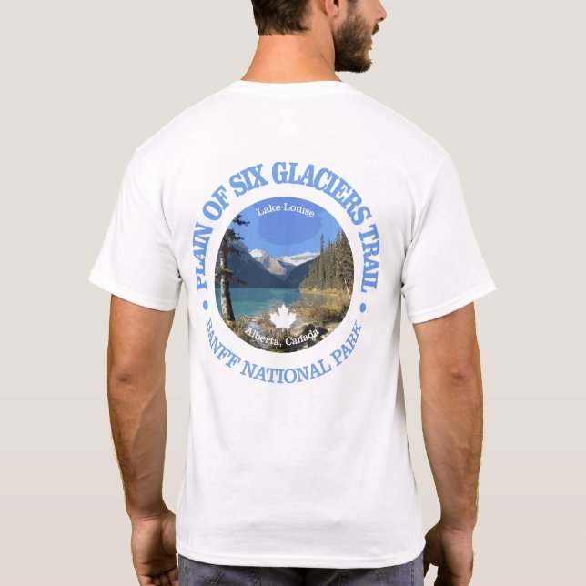 Camiseta Camino de la llanura de seis glaciares (ª) (Reverso)