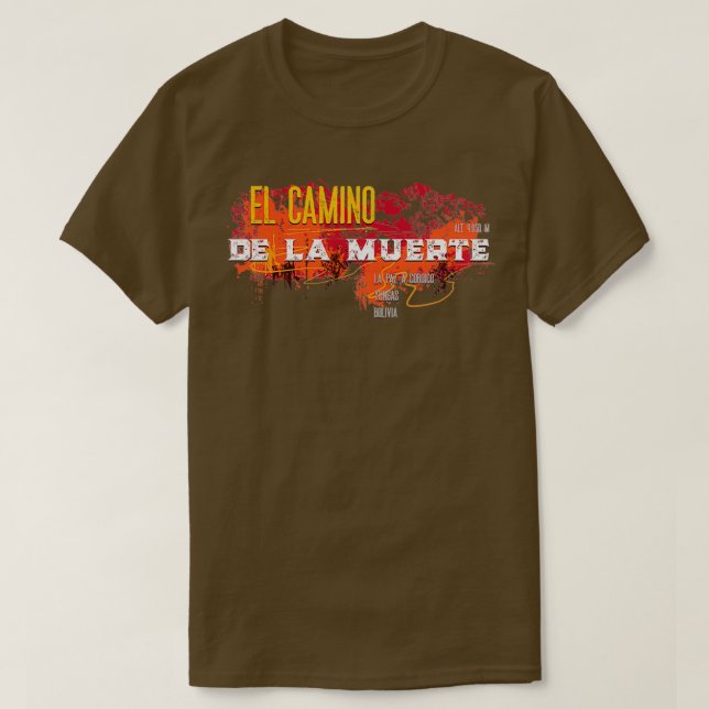 Camiseta Camino de la Muerte Camino de la Muerte Bolivia Pe (Diseño del anverso)