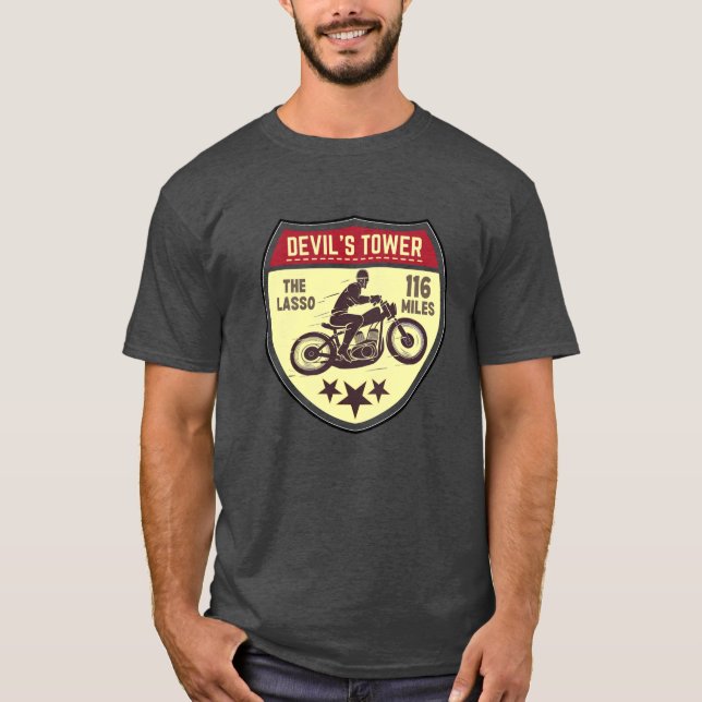 Camiseta Camino de la Torre del Diablo- el viaje en moto de (Anverso)