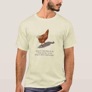 Camiseta Camino de la travesía del pollo: Refrán divertid
