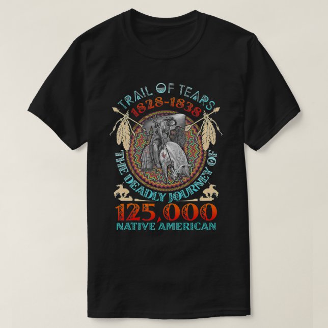Camiseta Camino De Lágrimas 1828 1838 El Viaje Mortal (Diseño del anverso)