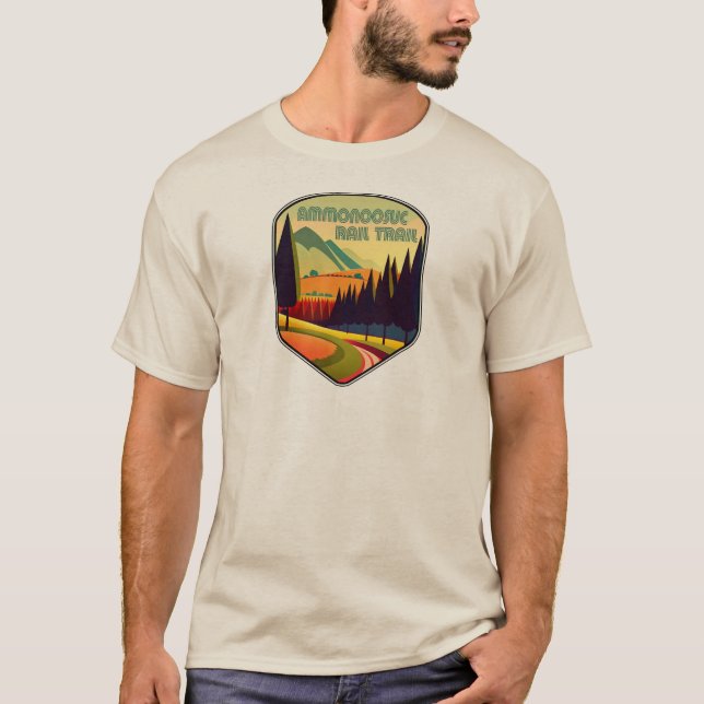 Camiseta Camino de Rail Ammonoosuc Colores de New Hampshire (Anverso)