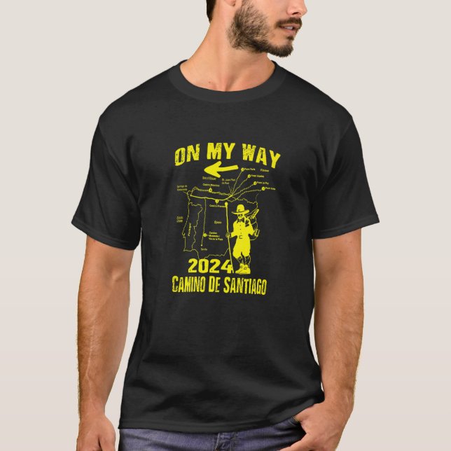 Camiseta Camino de Santiago 2024 Compostela España 01 La Wa (Anverso)