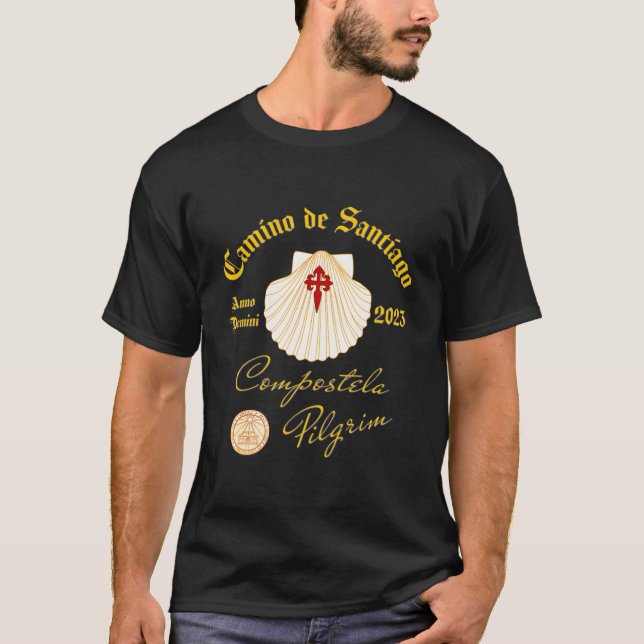 Camiseta Camino De Santiago Anno Domini 2023 Caza (Anverso)