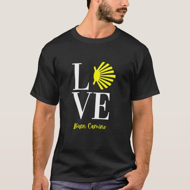 CAMISETA CAMINO DE SANTIAGO, BUEN CAMINO KEEPSAKE (Anverso)
