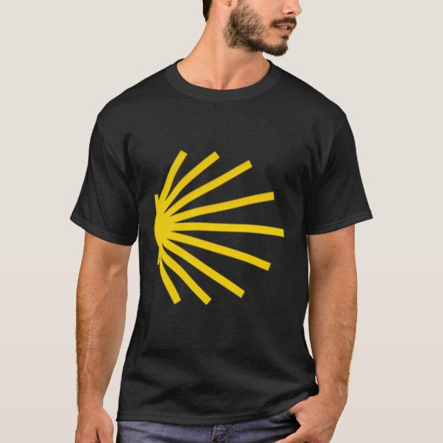 Camiseta Camino De Santiago Carretera De Vieiras Símbolo Po (Anverso)