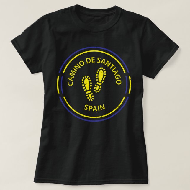 Camiseta Camino de Santiago España (Diseño del anverso)